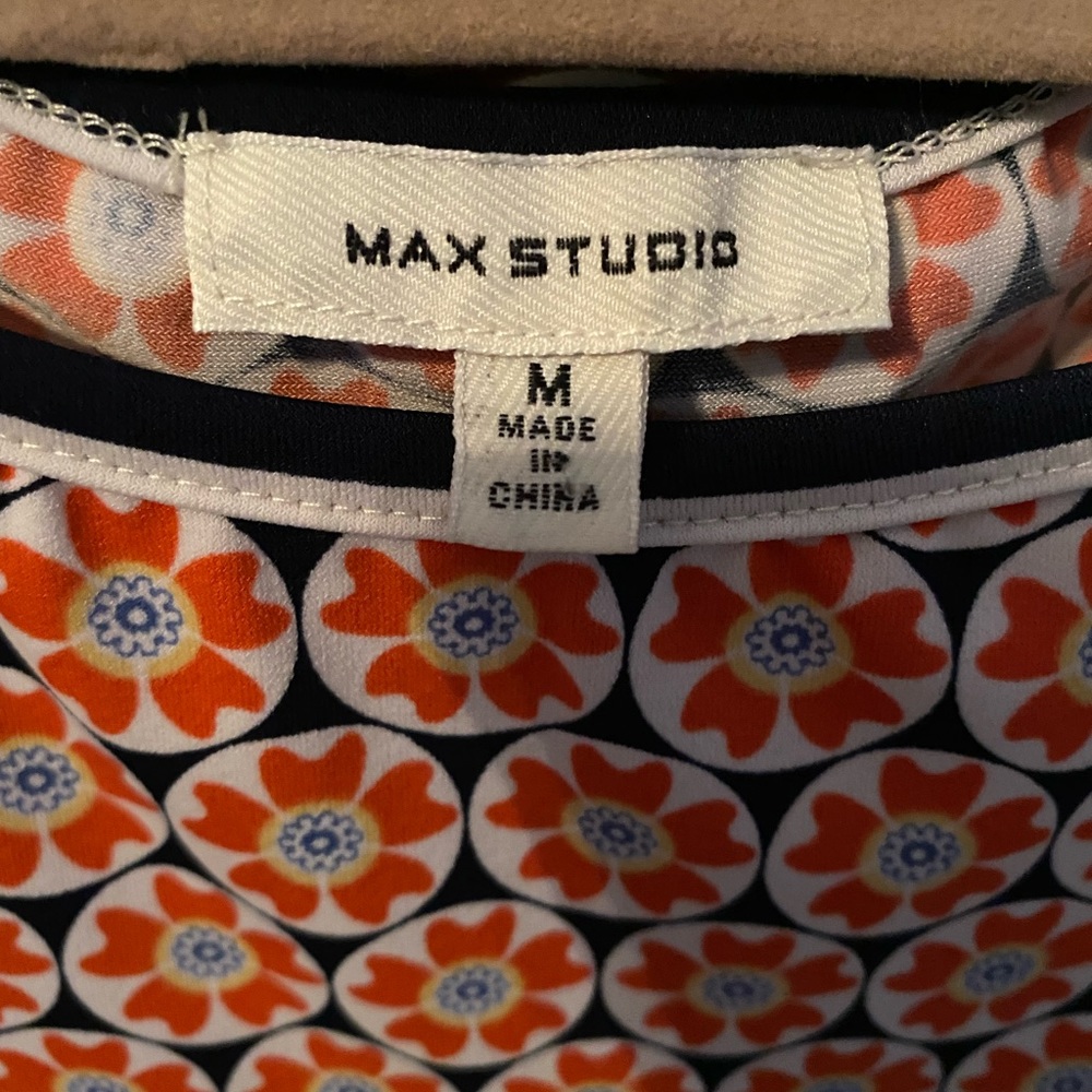 Orange flowered maxi dress